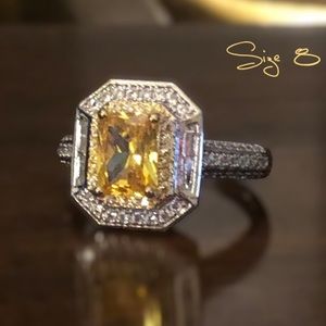 Stunning Yellow Topaz Ring
